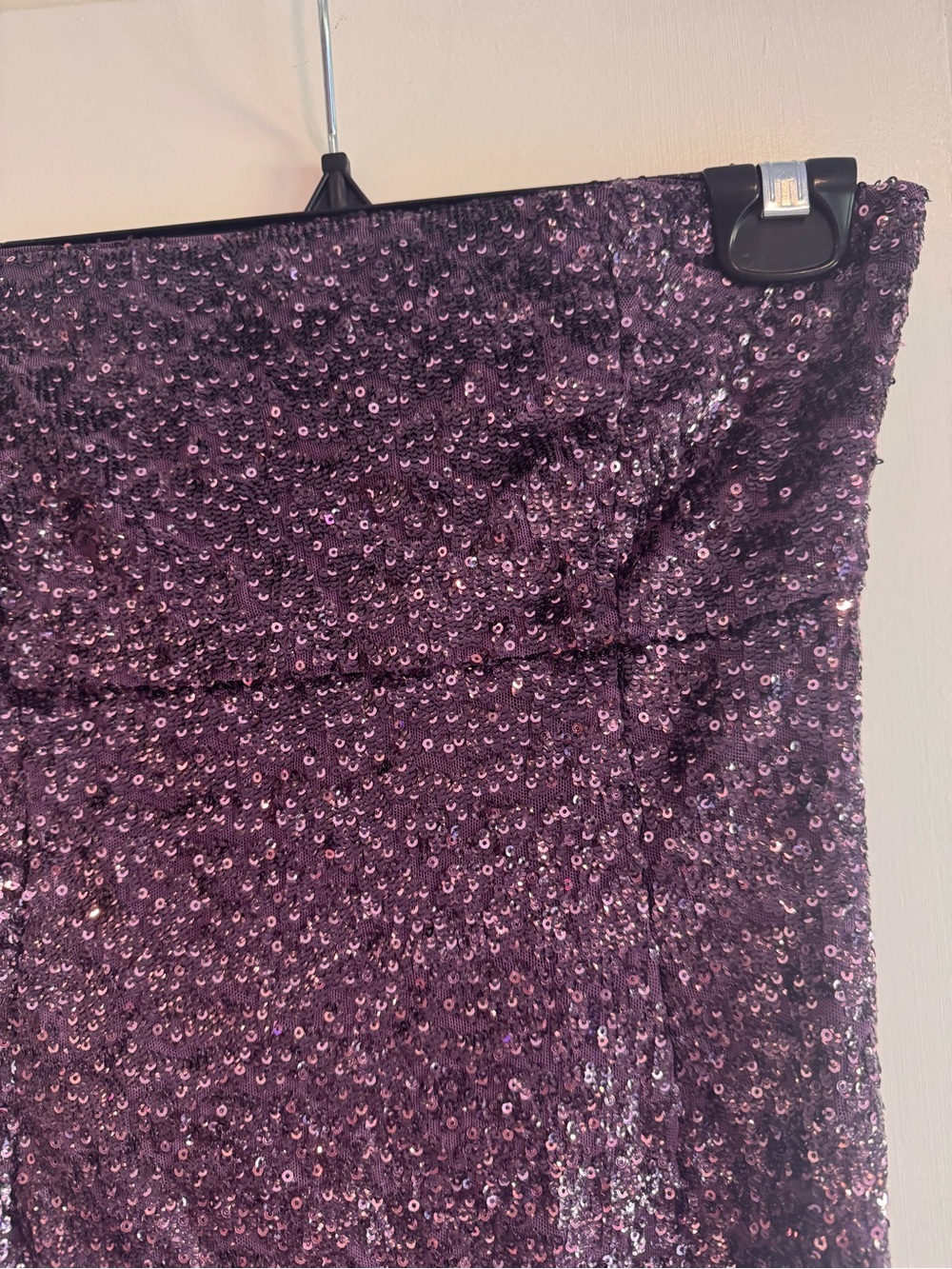 Alice + Olivia Strapless Purple Sequin Mini Dress Size 2 - Picture 3 of 5